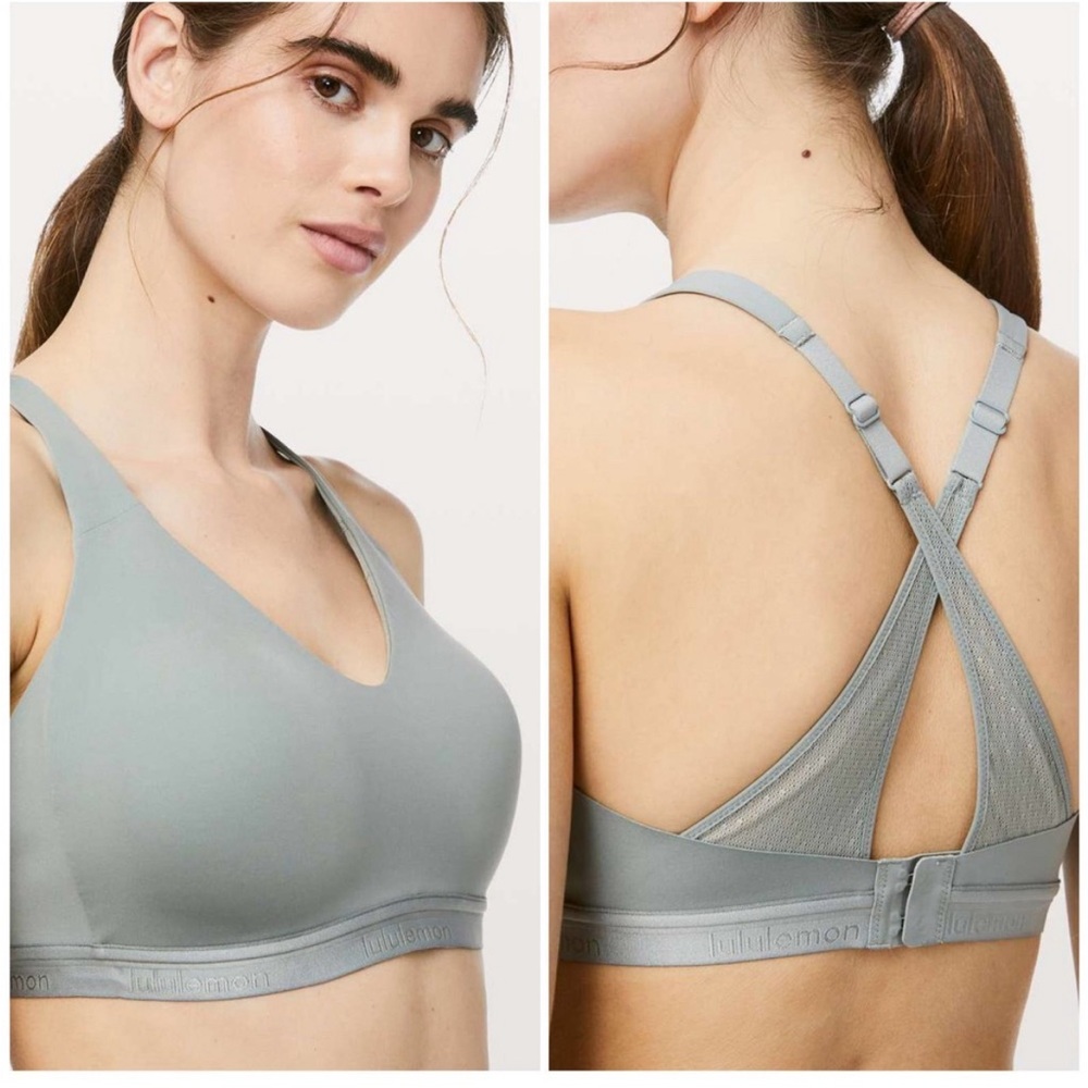Lululemon Up For it Bra Pine Gray 36C MSRP $78